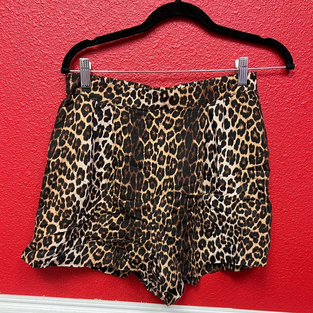H&M cheetah shorts